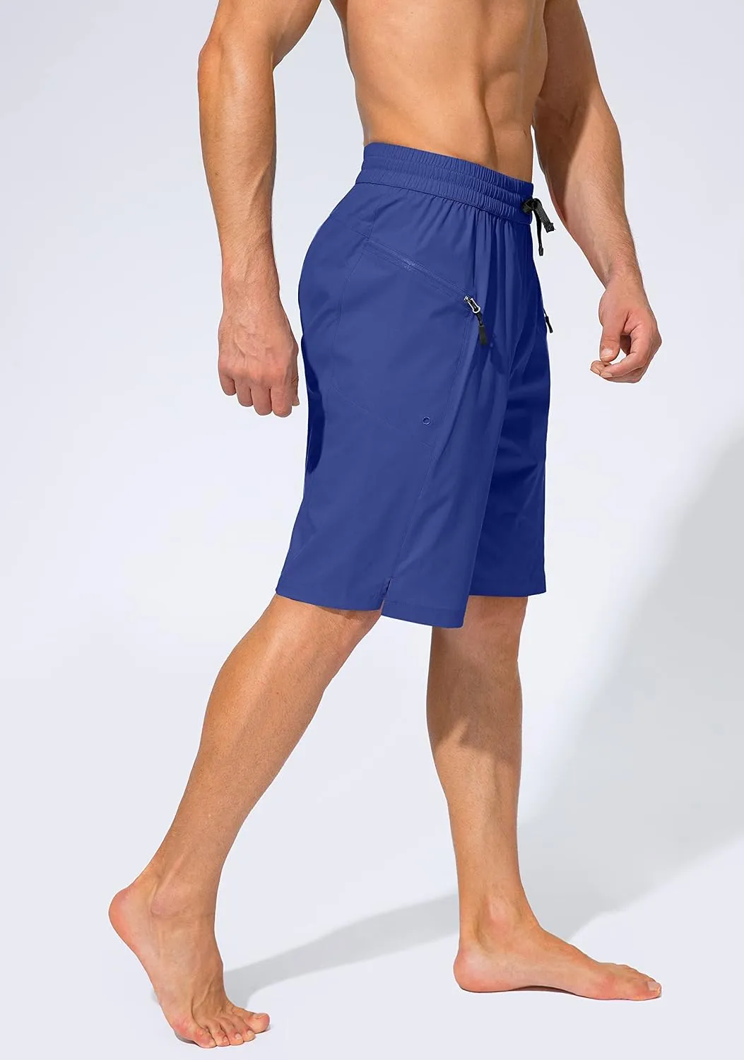 Men's Swim Trunks Quick Dry Board Shorts with Zipper Pockets Beach Shorts Bathing Suits for Men - No Mesh Liner