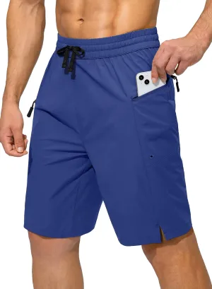 Men's Swim Trunks Quick Dry Board Shorts with Zipper Pockets Beach Shorts Bathing Suits for Men - No Mesh Liner