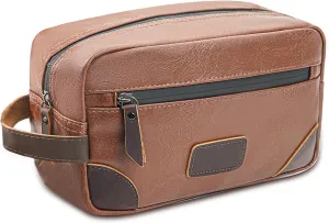Men's Travel Toiletry Bag - Large Waterproof Organizer, 2 Zippered Pockets for Shaving/Cosmetic,Portable Bathroom Bag for Travel/Gym/Business Trips