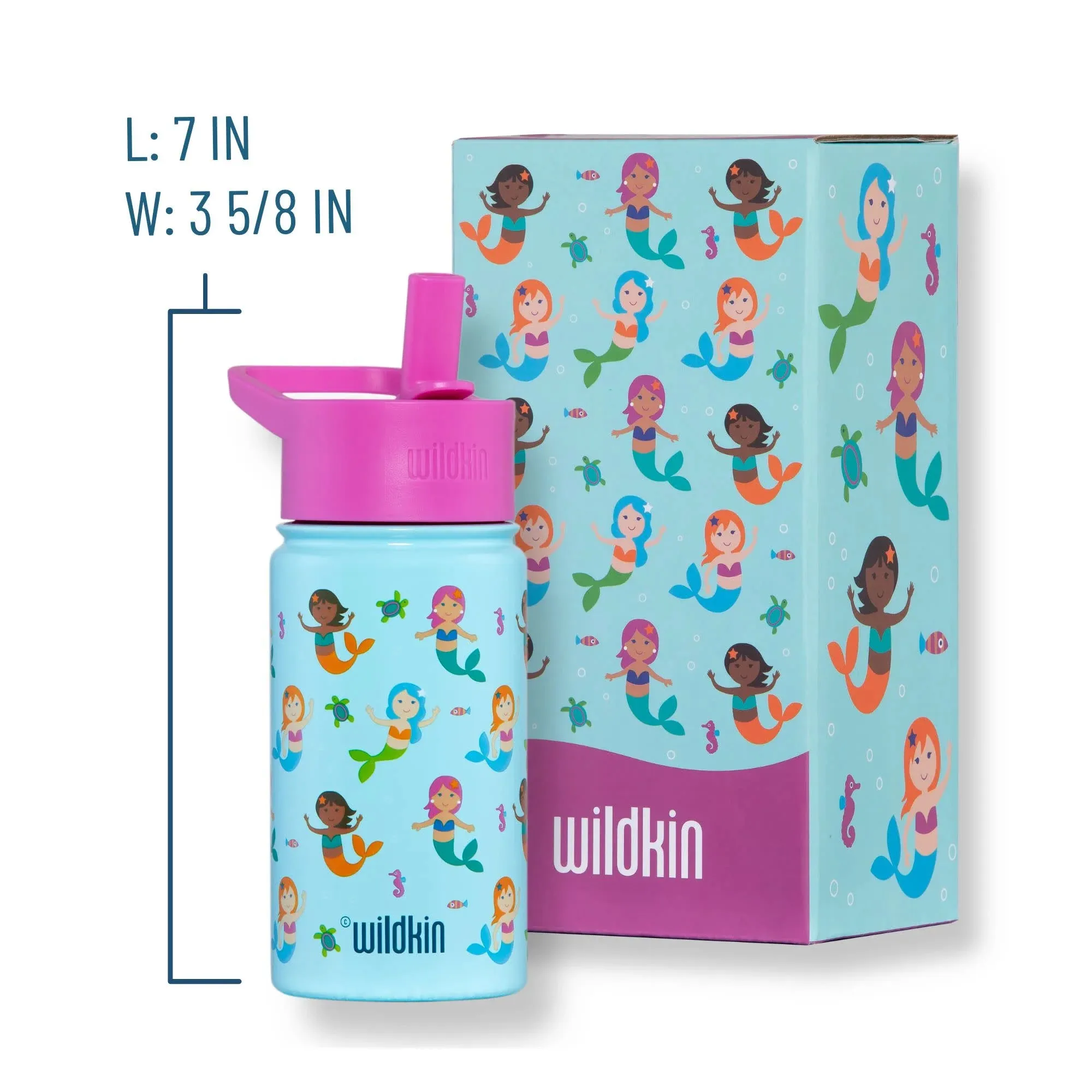 Mermaids 14 oz Stainless Steel Water Bottle