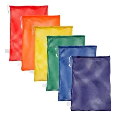 MESH BAGS, SET OF 6 COLORS
