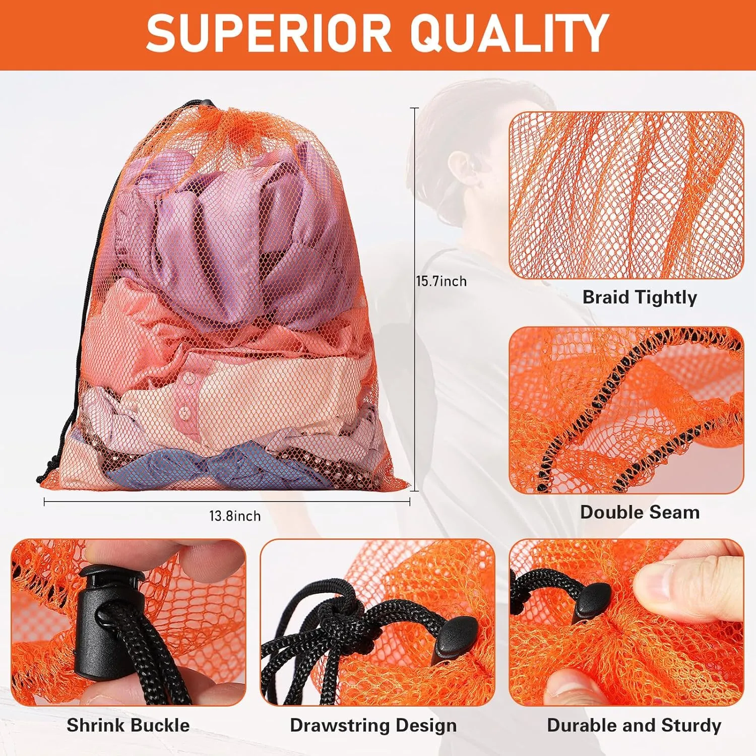 Mesh Drawstring Bag