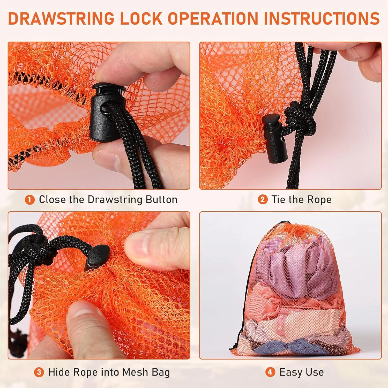 Mesh Drawstring Bag