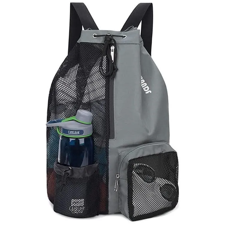 Mesh Drawstring Swim Backpack – Wet/Dry Gym Bag