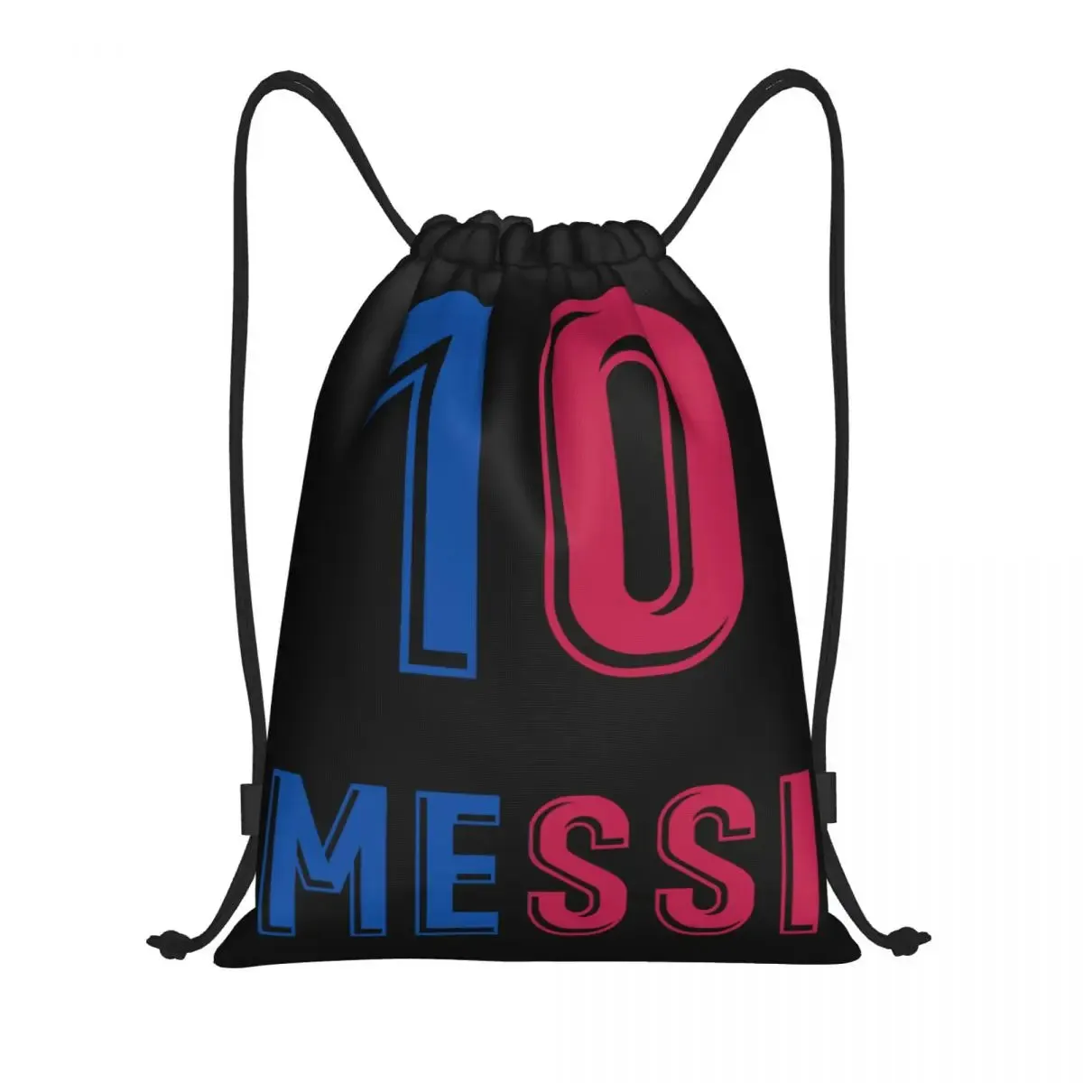 Messi 10 Pink Soccer Drawstring Bag Football Sports Gym Storage Backpack