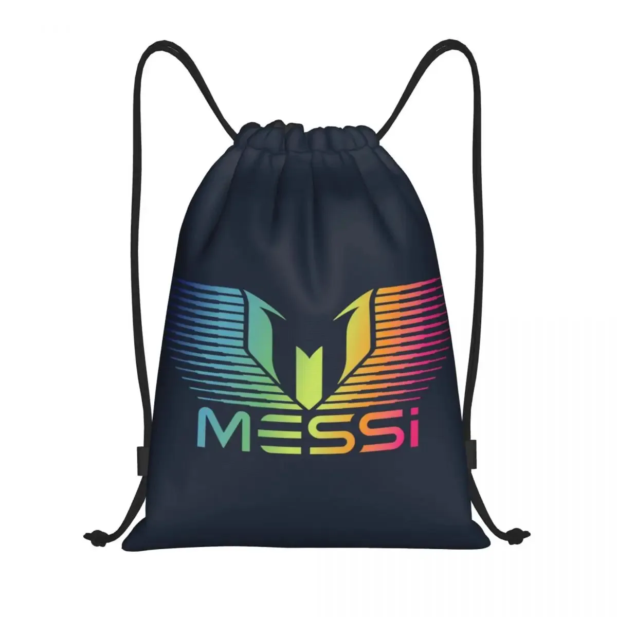 Messi 10 Pink Soccer Drawstring Bag Football Sports Gym Storage Backpack