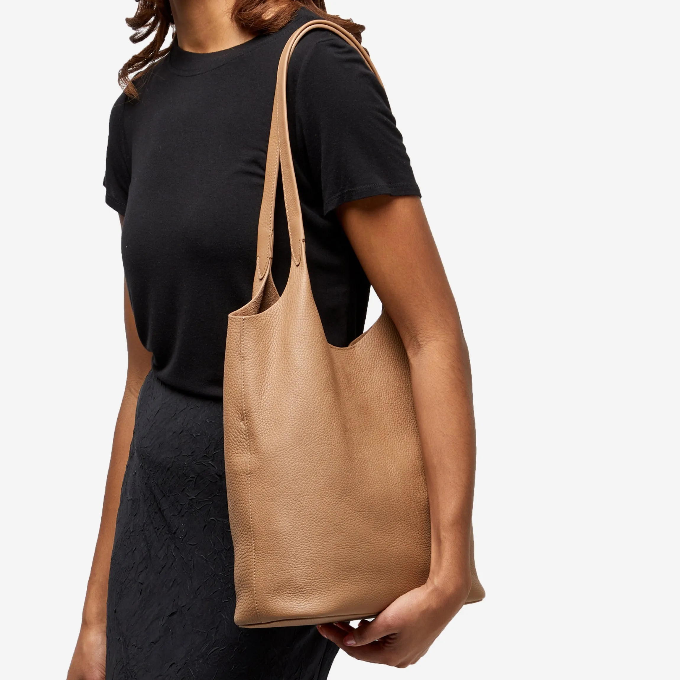 Mia Large Shopper Tote Camel