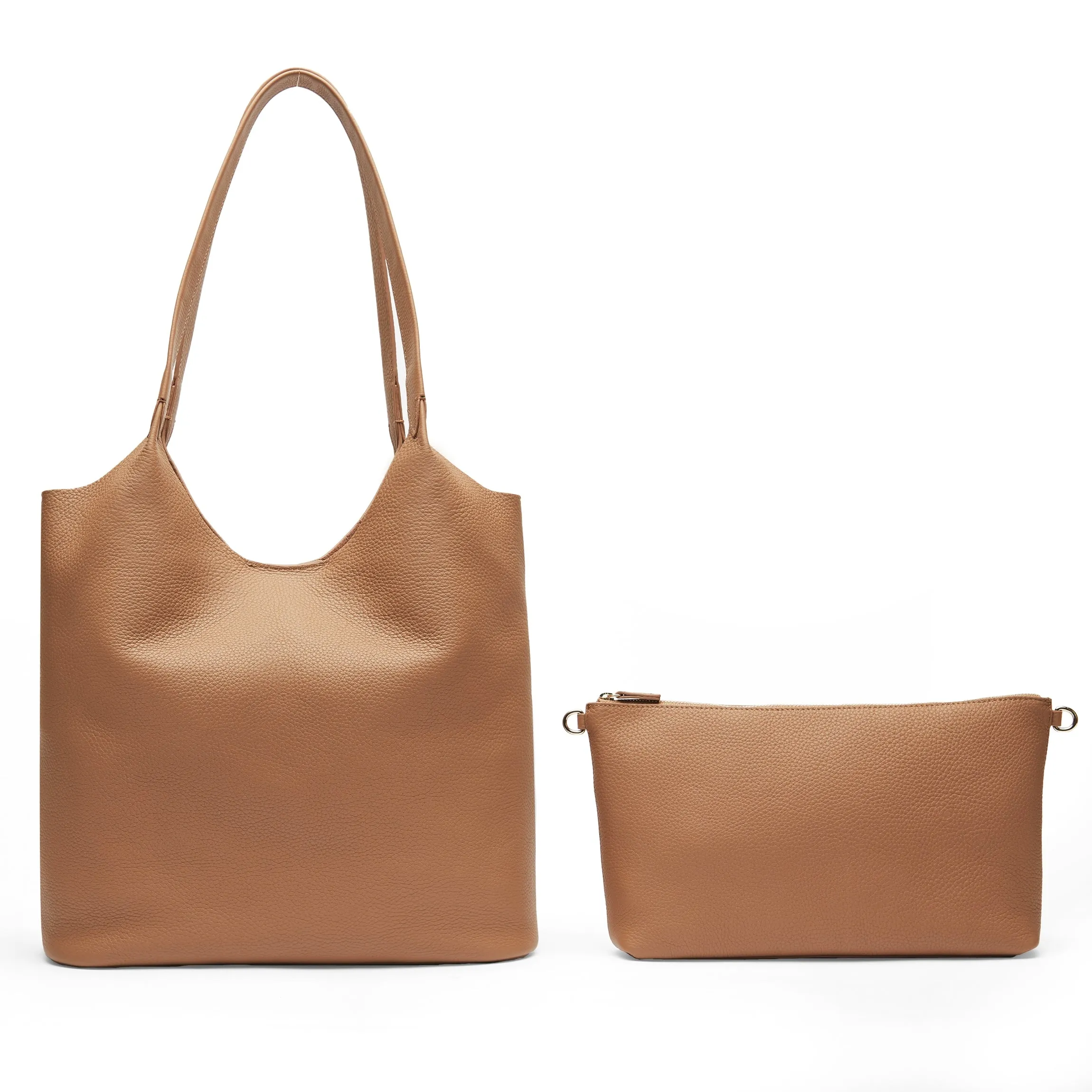 Mia Large Shopper Tote Camel
