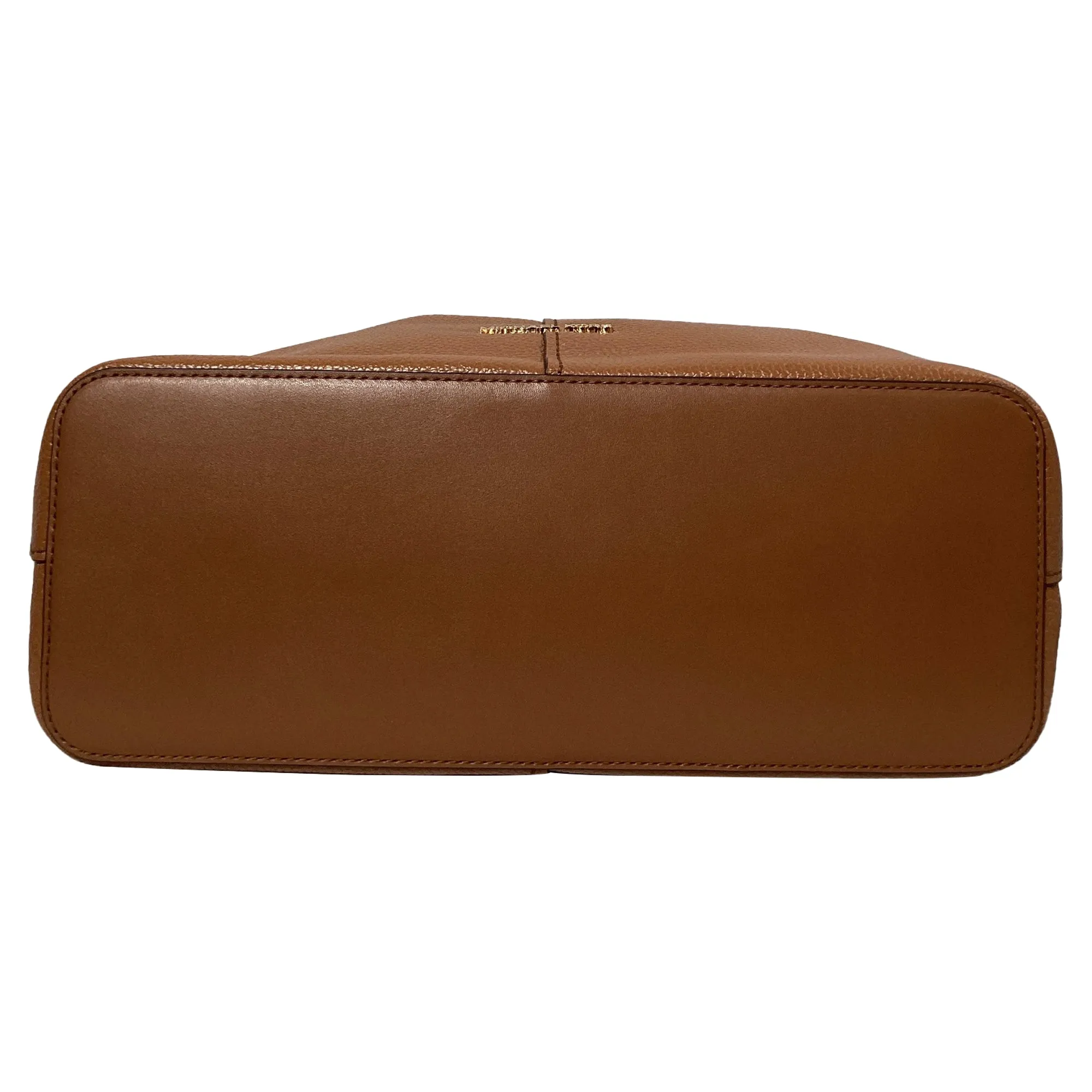 Michael Kors Hyde Large Satchel in Luggage Brown Pebbled Leather