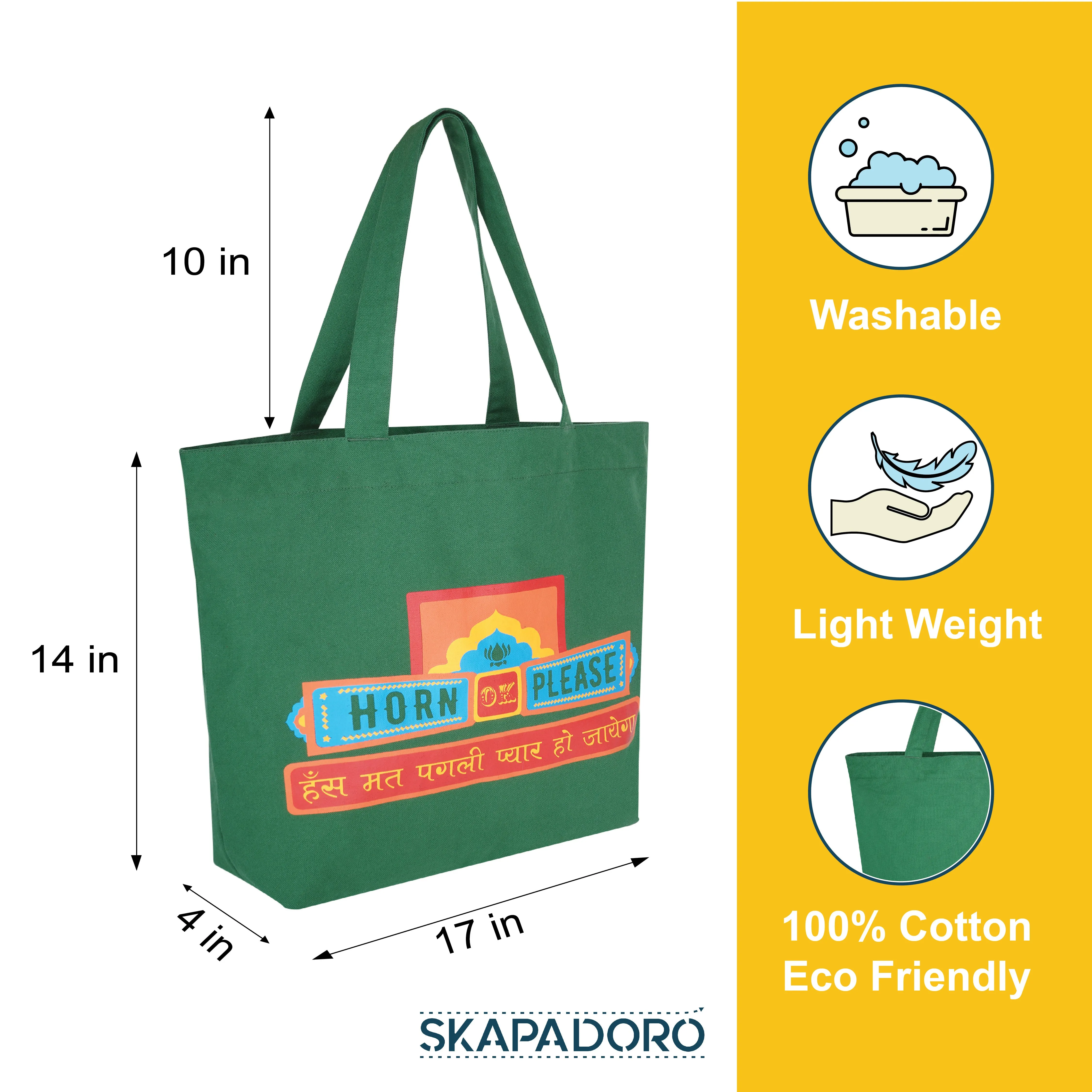 Mighty Zip Tote - Horn Ok Please