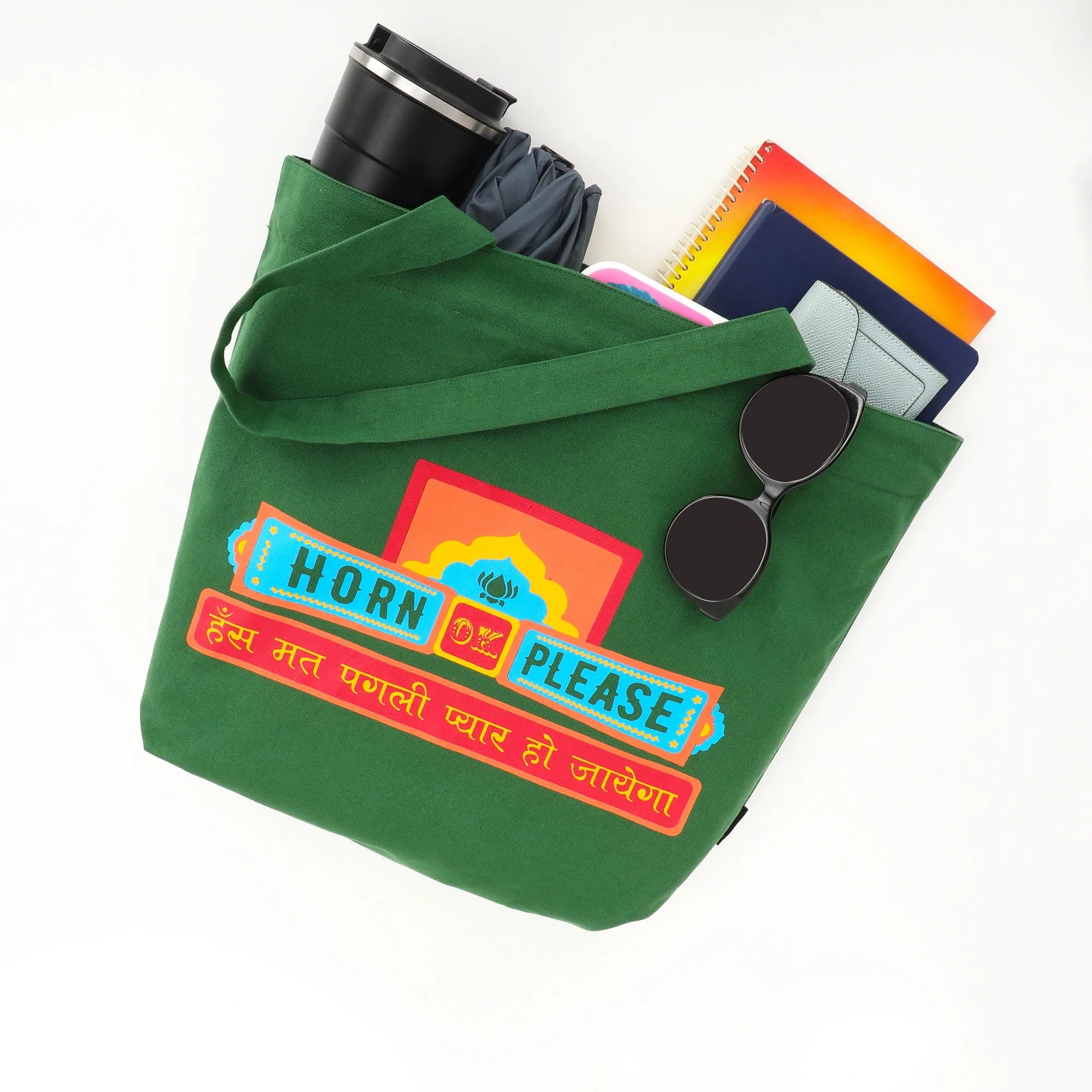 Mighty Zip Tote - Horn Ok Please
