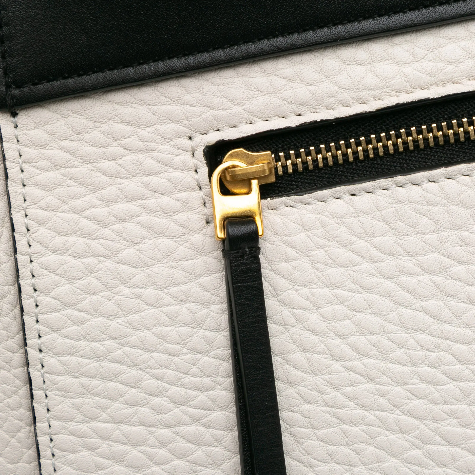 Mini Bicolor Leather Belt Satchel