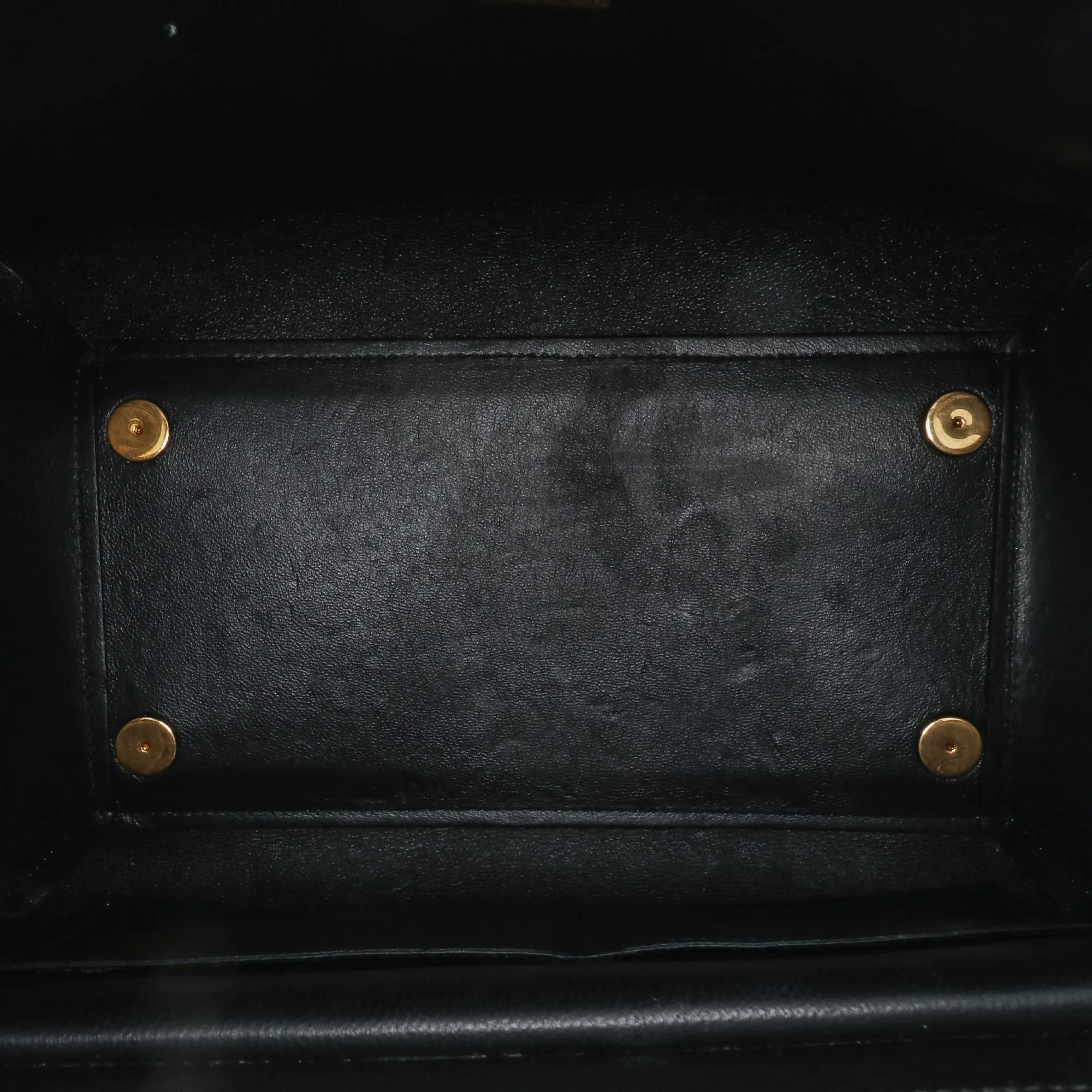 Mini Bicolor Leather Belt Satchel