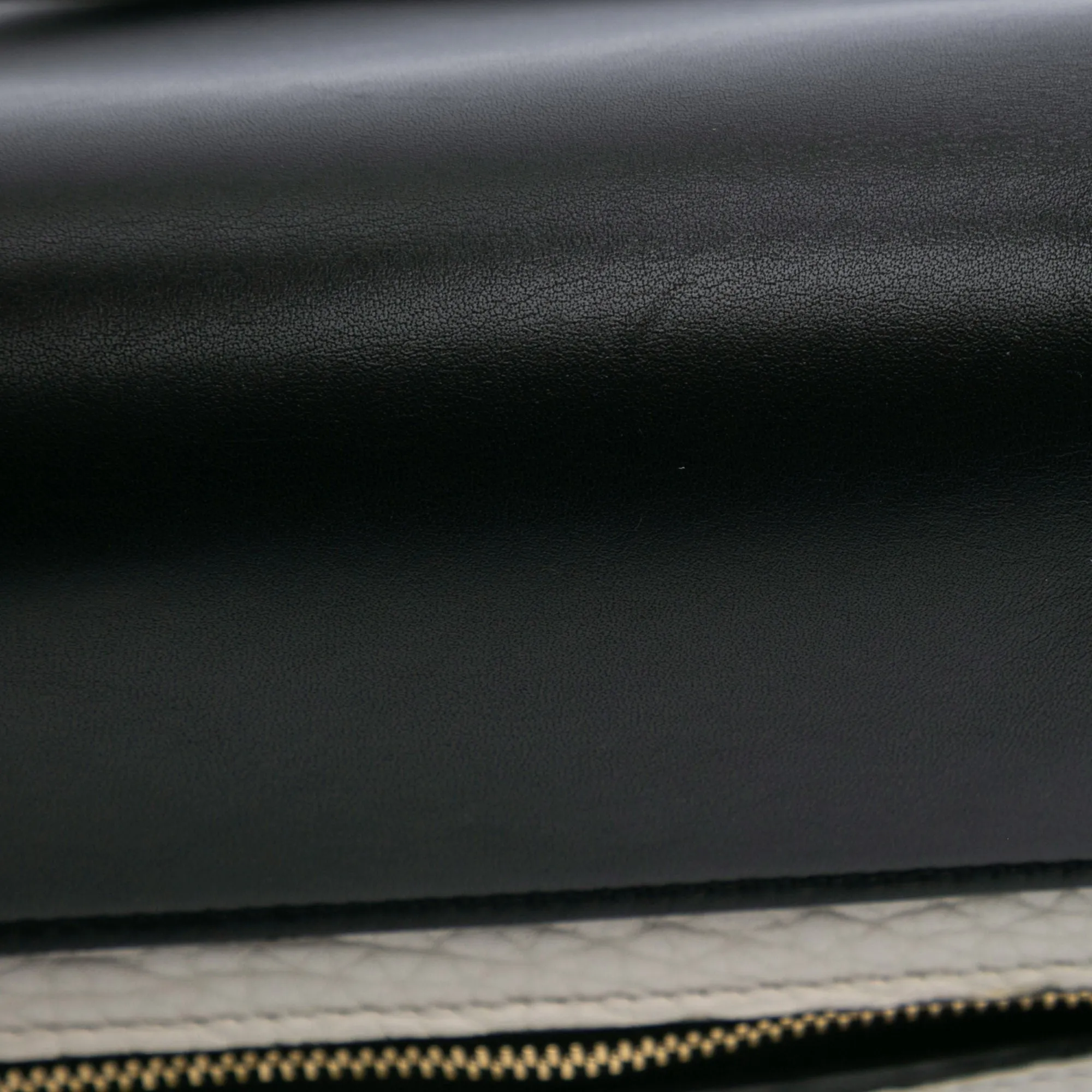 Mini Bicolor Leather Belt Satchel