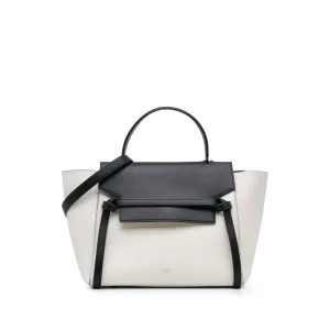 Mini Bicolor Leather Belt Satchel