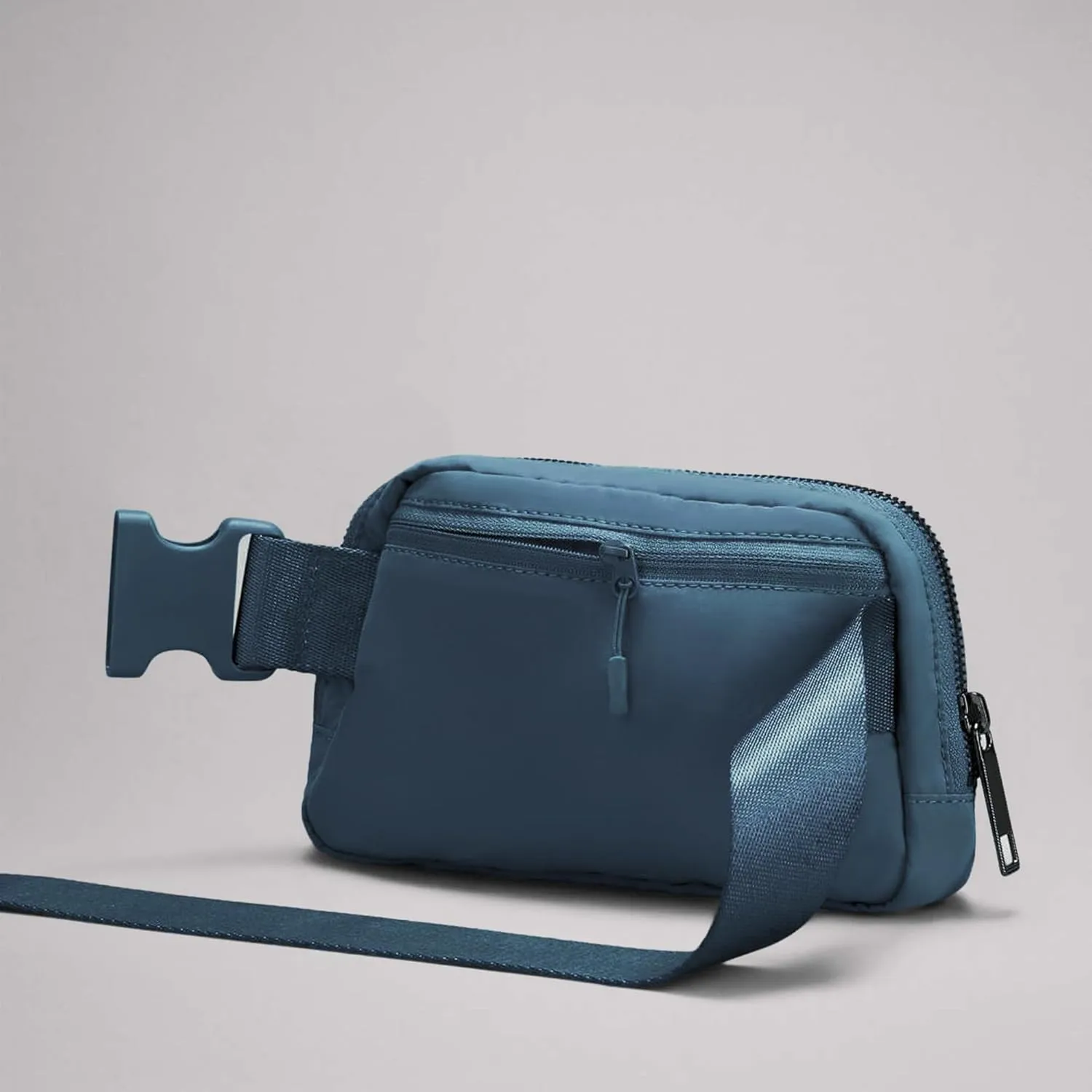 Mini Crossbody Belt Bag - Waterproof Fanny Pack for Women, Fashionable Running Belt Pouch in Navy Blue