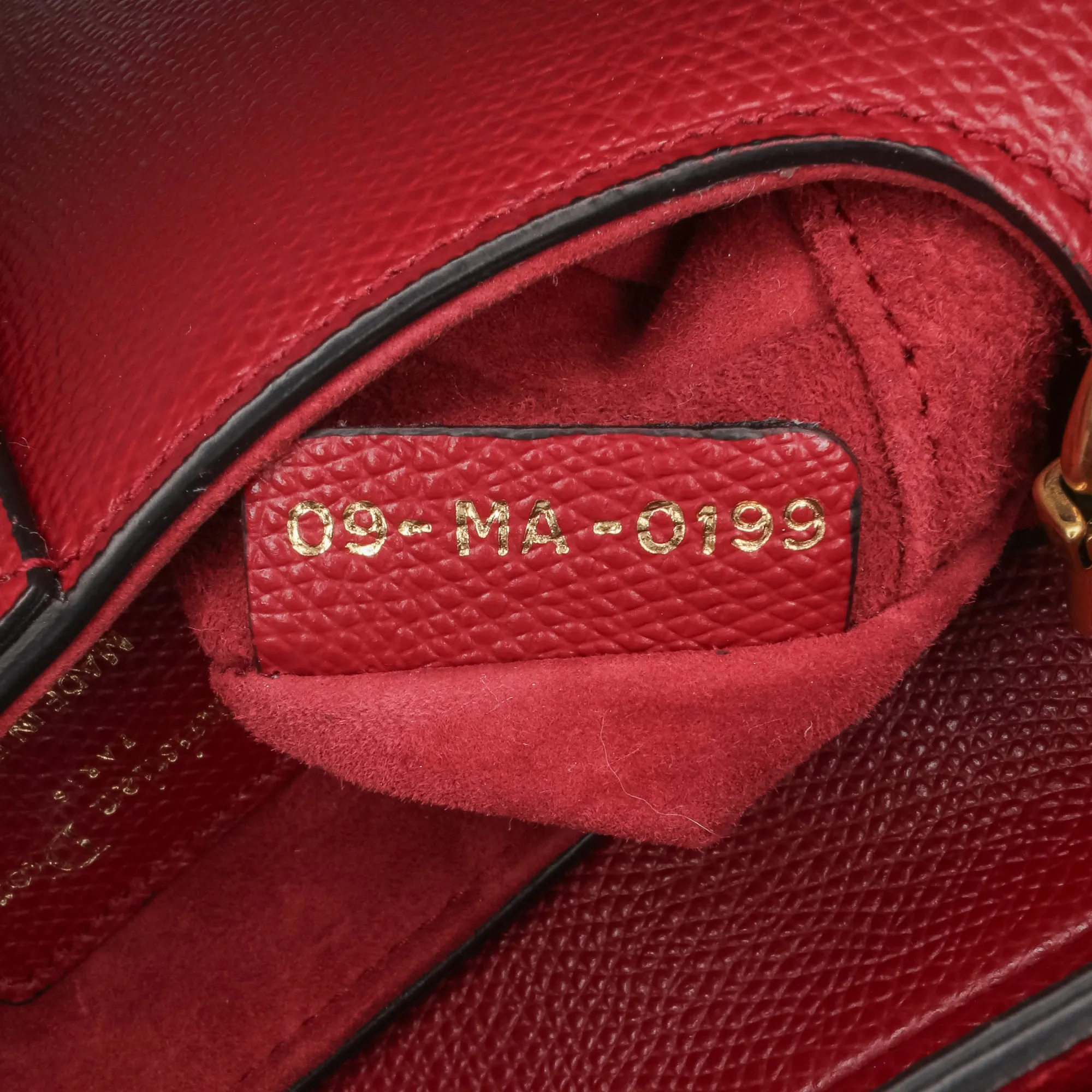 Mini Grained Calfskin Saddle