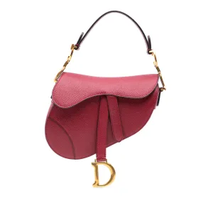 Mini Grained Calfskin Saddle