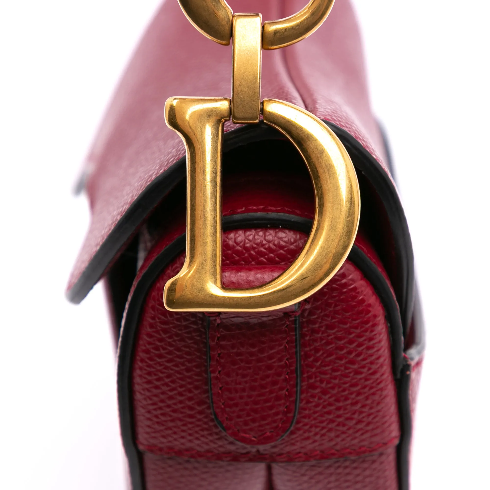 Mini Grained Calfskin Saddle