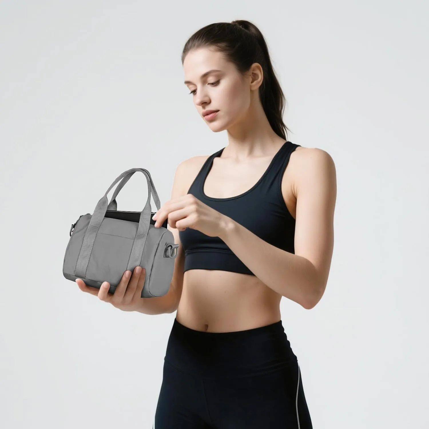 Mini Gym Bag for Women Cute Gym Tote Bag Small Duffle Bag Waterproof Bags for Yoga Dance Workout