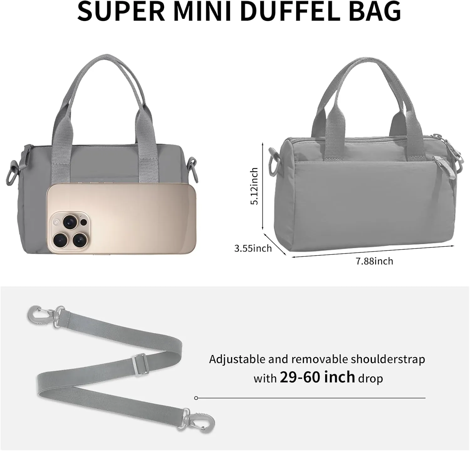 Mini Gym Bag for Women Cute Gym Tote Bag Small Duffle Bag Waterproof Bags for Yoga Dance Workout