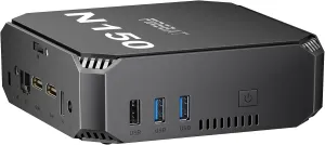 Mini PC N150 (3.6GHz) Intel CPU, 1000MHz 4K UHD Dual Display, 8GB DDR4 256GB M.2 SSD, Mini Computer Desktop, Tiny Small PC for Office/Business/Home/Education