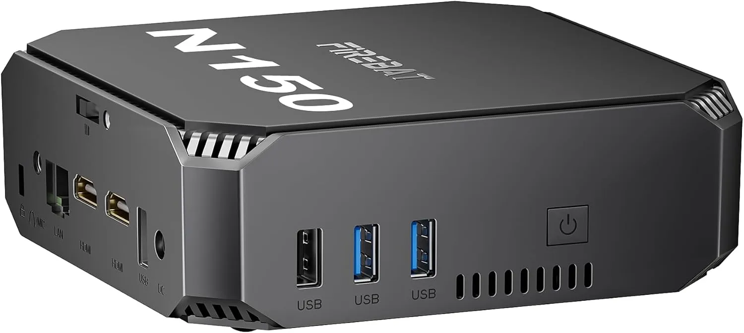 Mini PC N150 (3.6GHz) Intel CPU, 1000MHz 4K UHD Dual Display, 8GB DDR4 256GB M.2 SSD, Mini Computer Desktop, Tiny Small PC for Office/Business/Home/Education