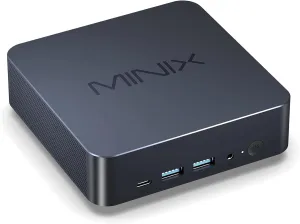 MINIX NGC N713 Mini PC, Intel 13th i7-13620H 1TB M.2 PCIe 4.0 x 4 SSD 32GB (16GBx2) DDR5 Micro Desktop Computer 4 Display/Thunderbolt4 8K/Dual Lan/USB-C/2HDMI, for Business Home Office Multi-Tasking