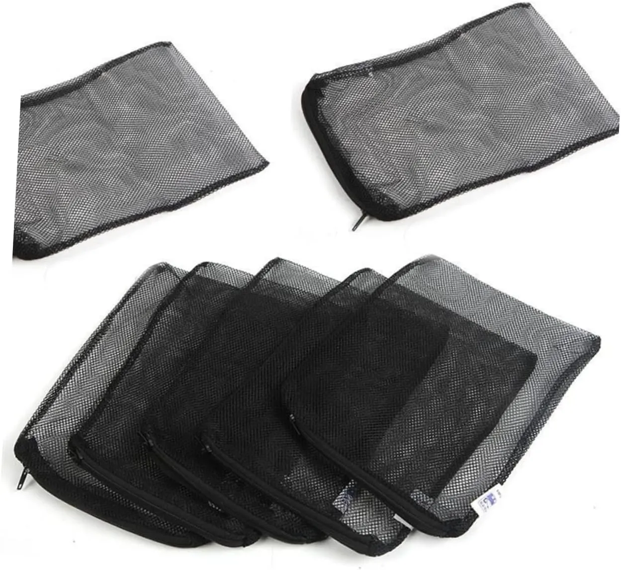 Mipcase 12 Pack 25x40cm Mesh Bag for Aquarium Reusable Nylon Drawstring Bag Essential for Fish Tank