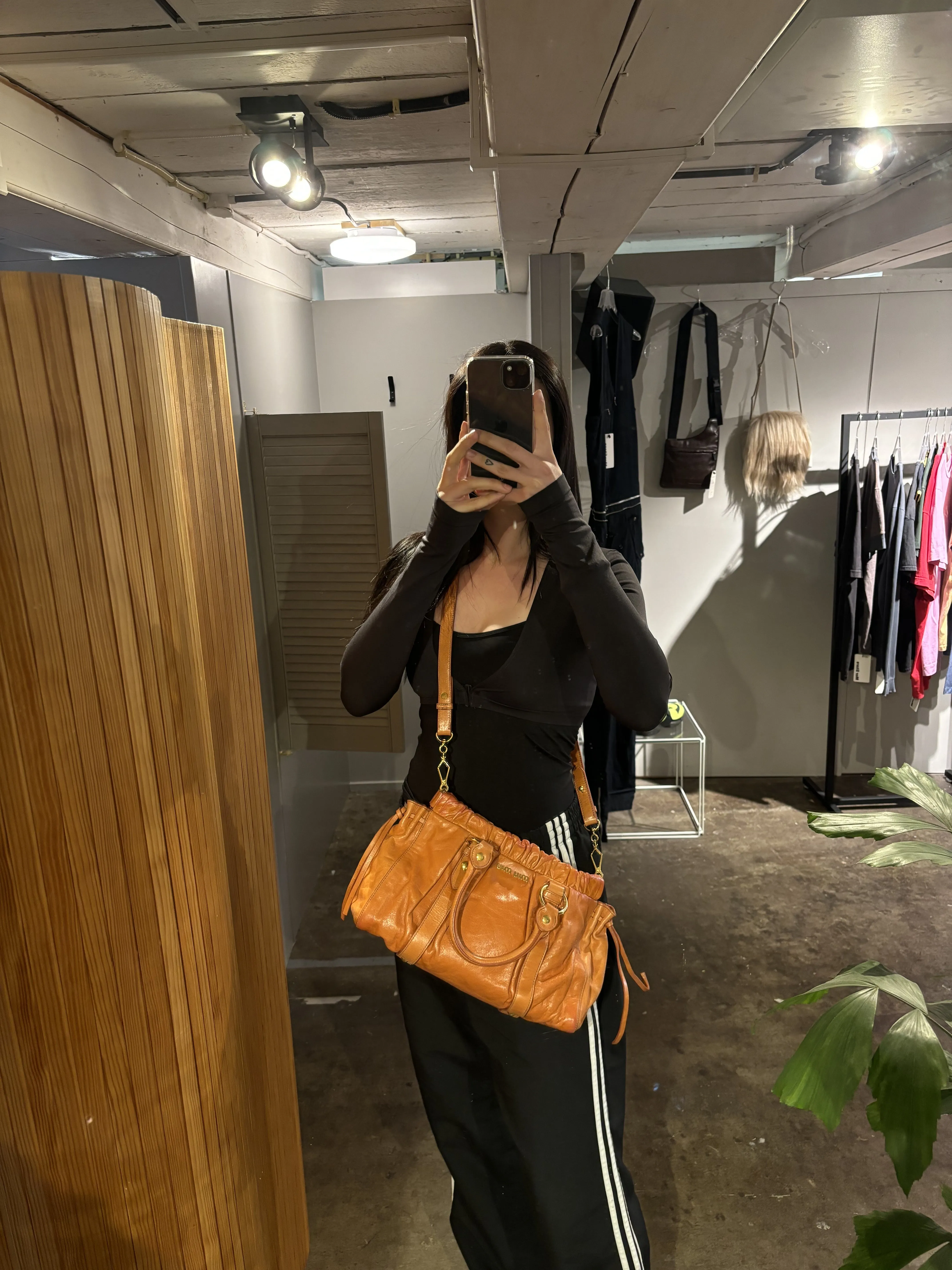 Miu Miu Vitello Lux Bow Tote