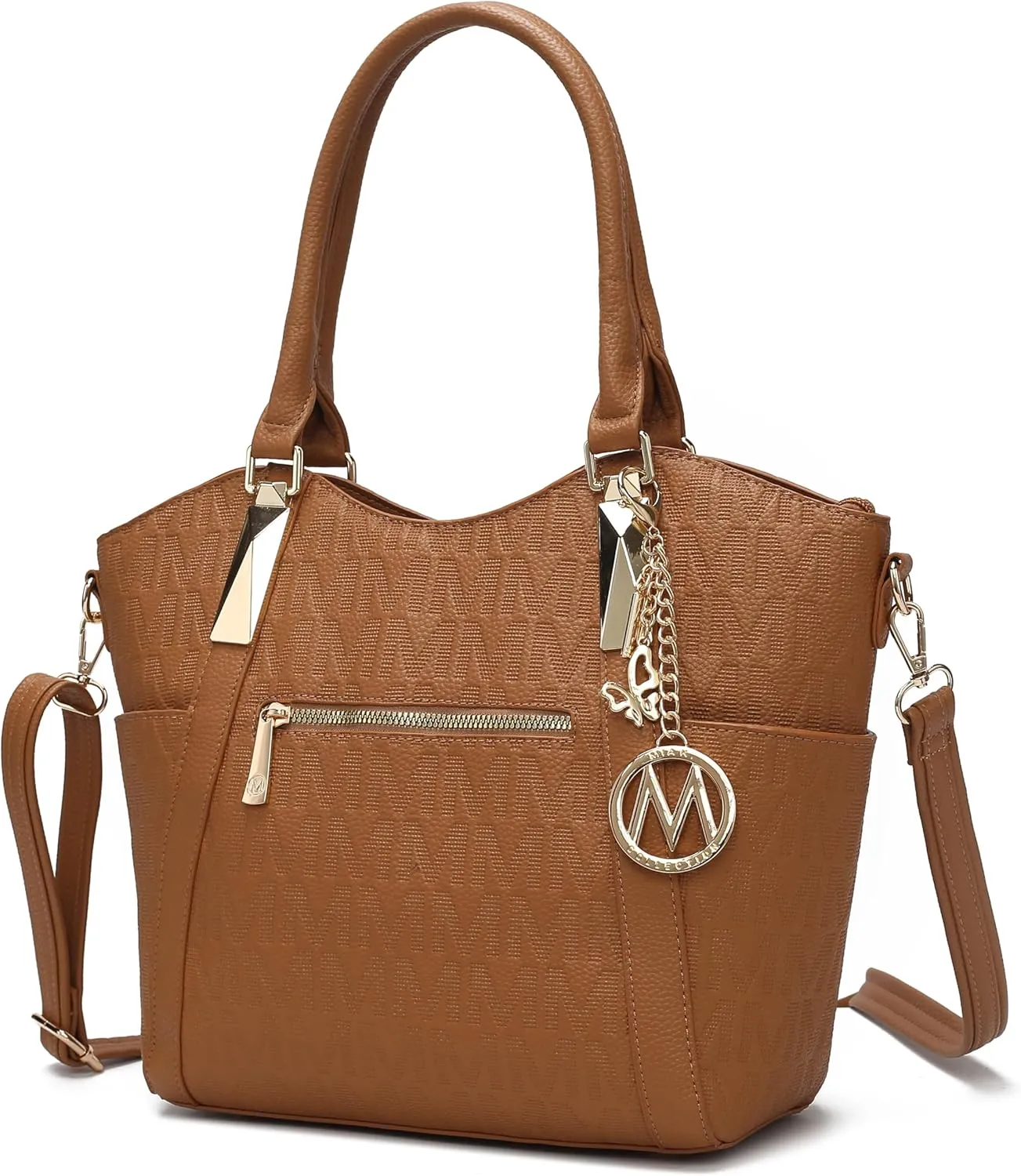 MKF Collection Tote Satchel Handbag for Women: PU Leather Shoulder Bag – Top-Handle Purse, Ladies Pocketbook By Mia K