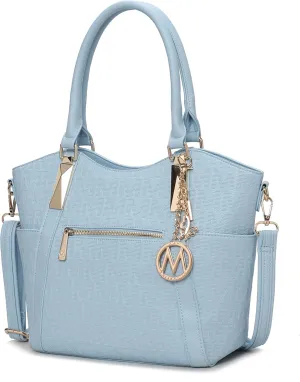 MKF Collection Tote Satchel Handbag for Women: PU Leather Shoulder Bag – Top-Handle Purse, Ladies Pocketbook By Mia K