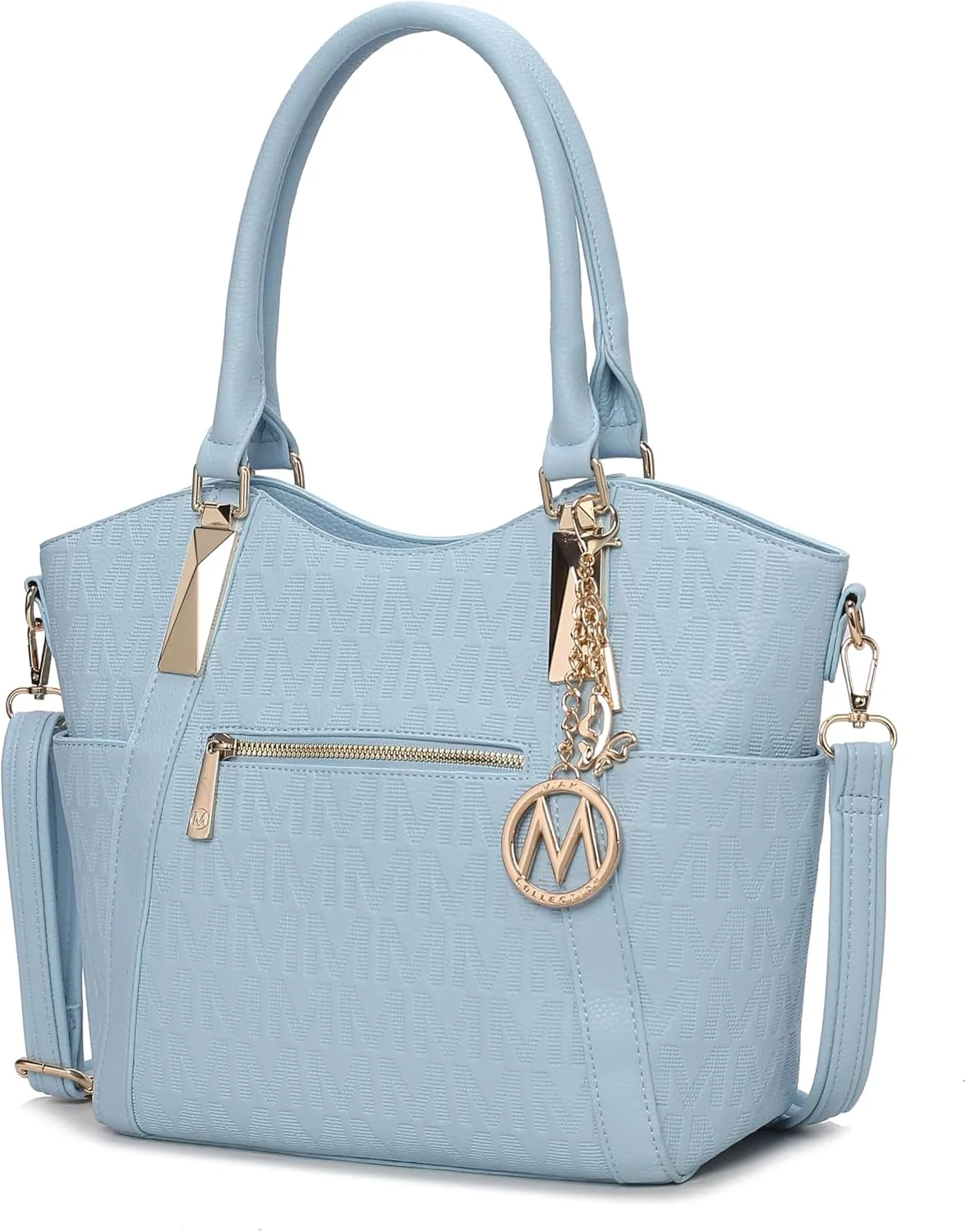 MKF Collection Tote Satchel Handbag for Women: PU Leather Shoulder Bag – Top-Handle Purse, Ladies Pocketbook By Mia K
