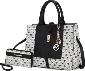 MKF Collection Women's Tote Bag with Wristlet Wallet, Vegan Leather Satchel Handbag by Mia K