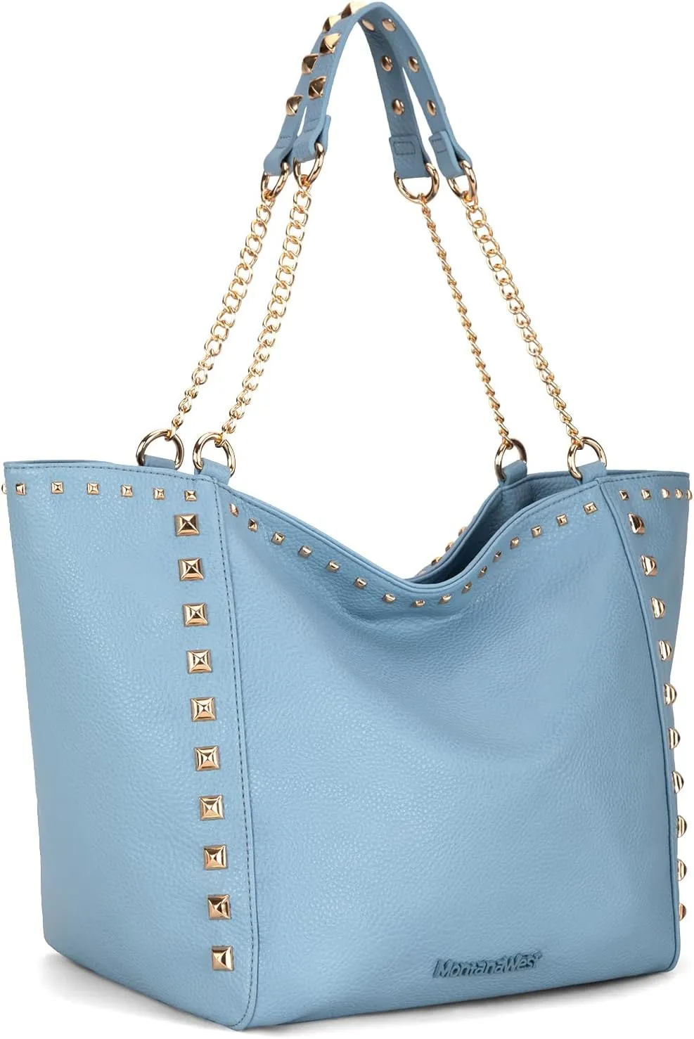 Montana West Large Tote Bag for Women Oversized Shoulder Purses with Chain Handbags