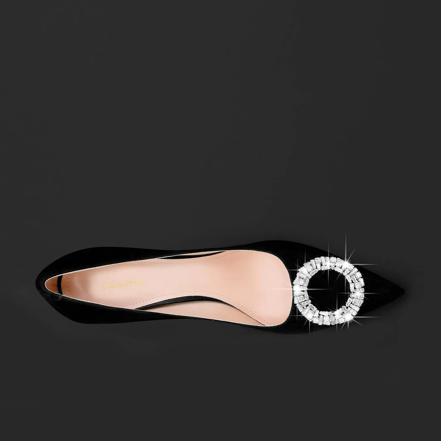 MSONLYDN High Heels Work Pointed Suede High Heels Pointy Pumps Heels Business Close Toe Pumps Casual d'Orsay 4.13 inch