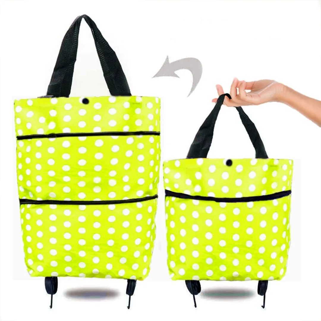 Multi-functional Foldable Trolley Tote Bag Multi-device compatible Shopping
