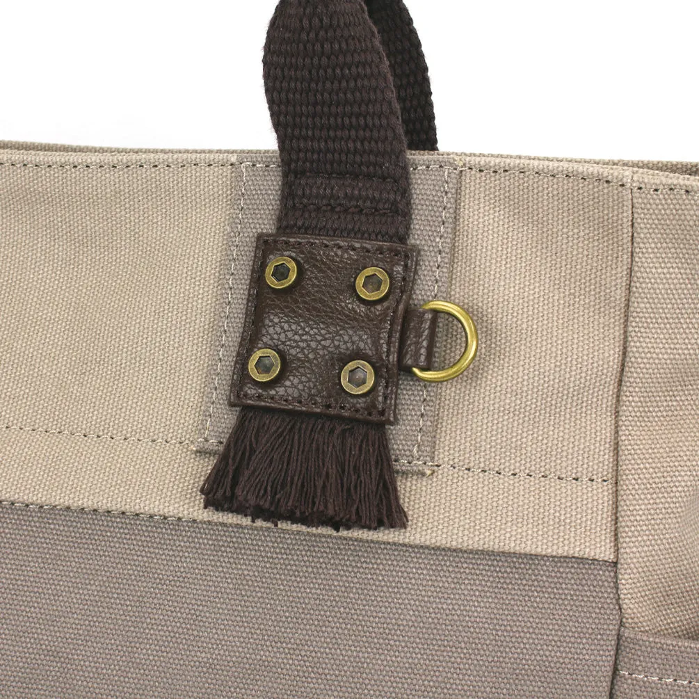 Multi Pocket Tote - Sand Dollar