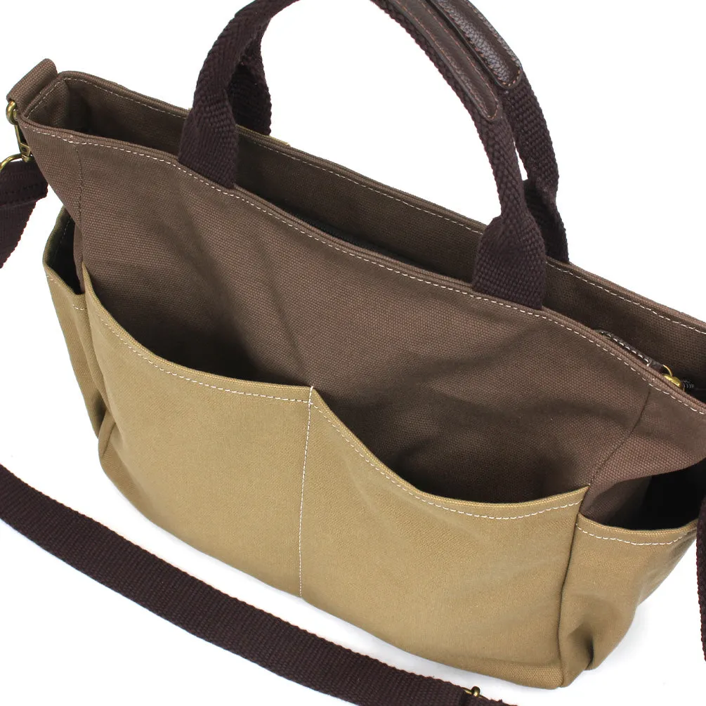 Multi Pocket Tote - Sand Dollar