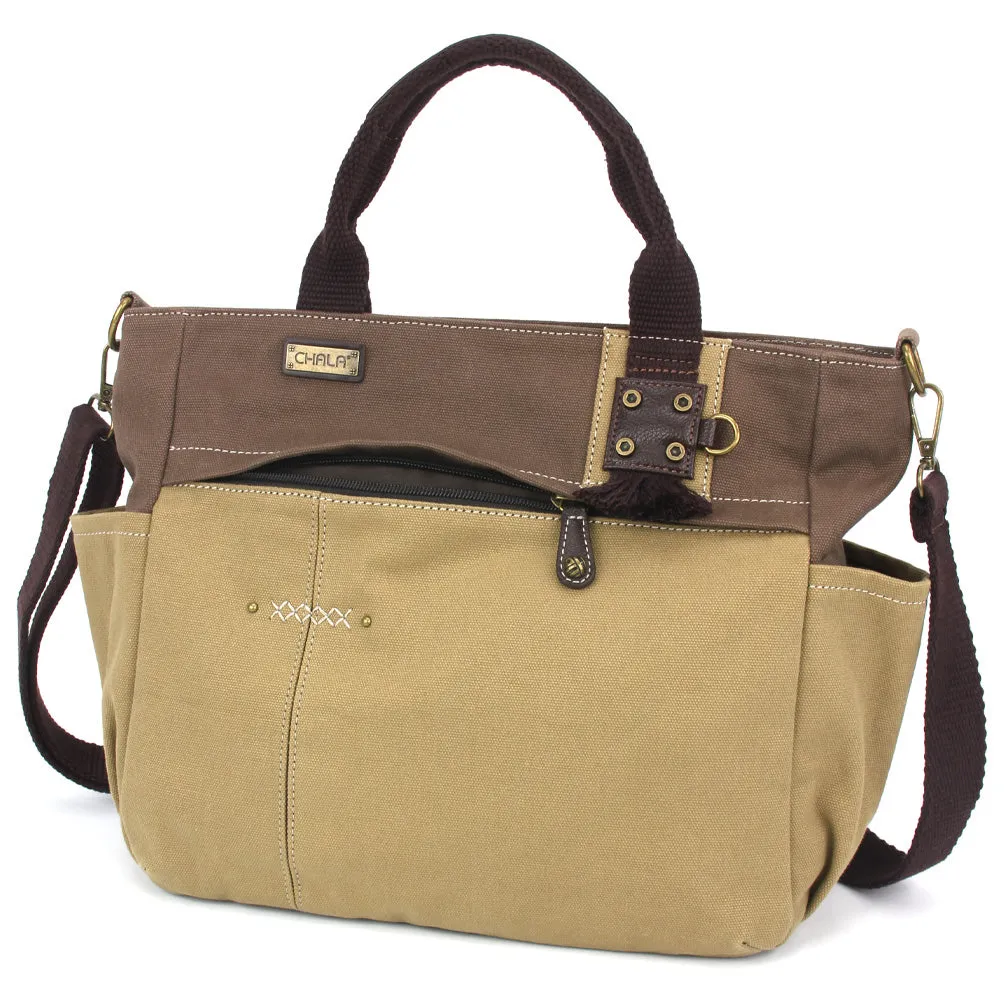 Multi Pocket Tote - Sand Dollar