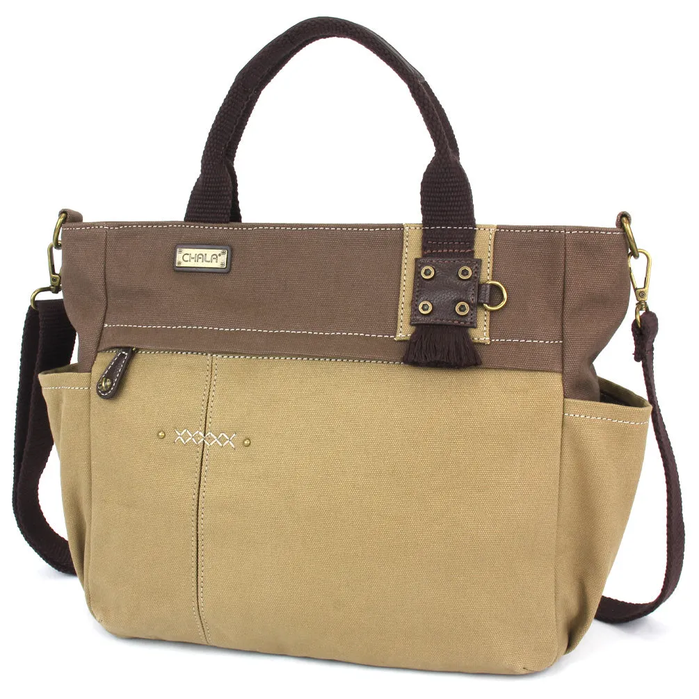 Multi Pocket Tote - Sand Dollar