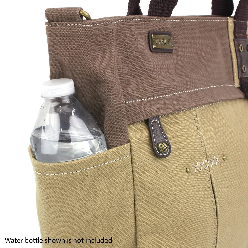 Multi Pocket Tote - Sand Dollar