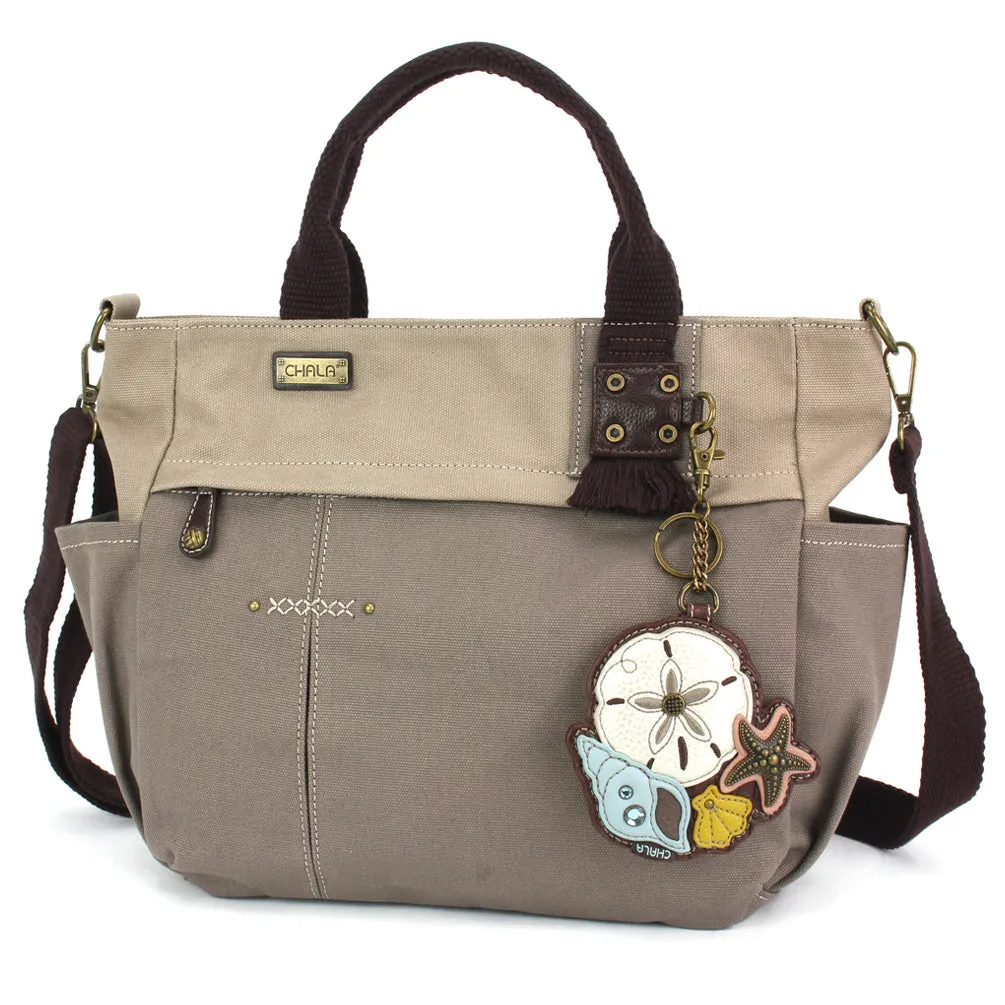 Multi Pocket Tote - Sand Dollar