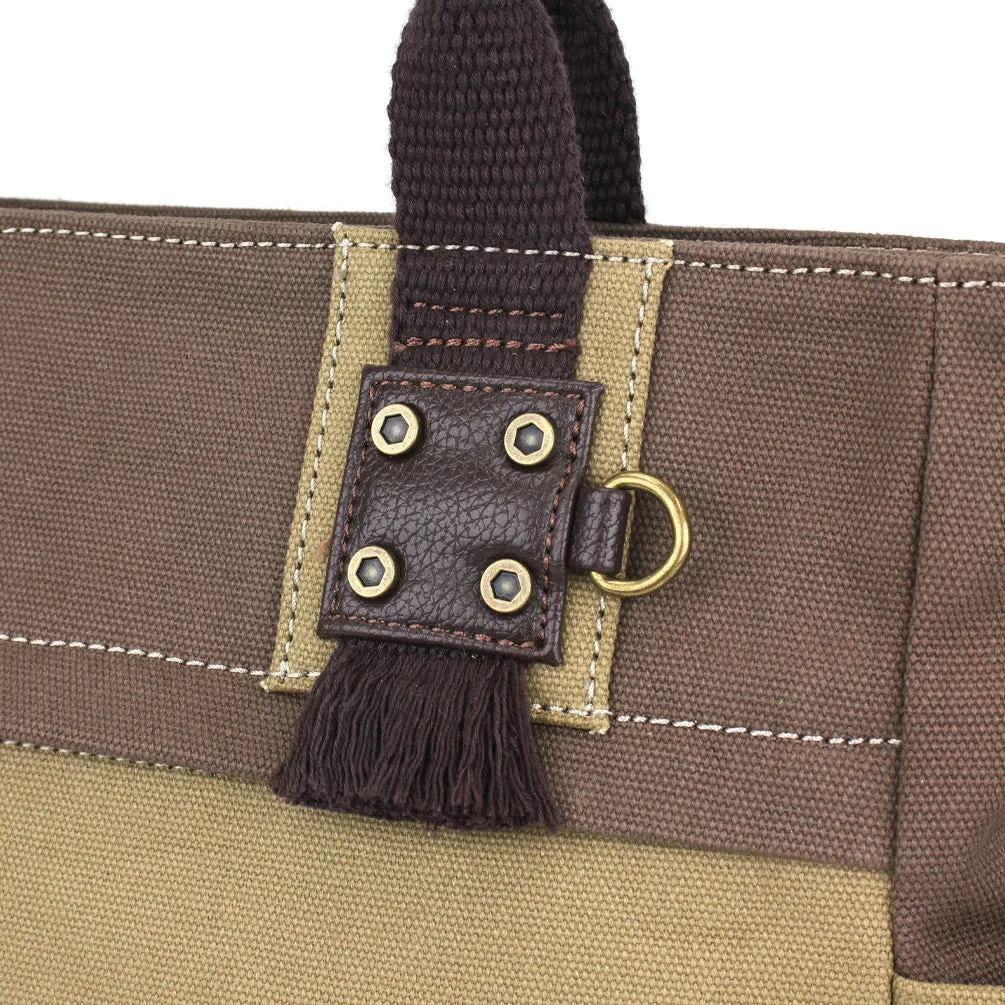 Multi Pocket Tote - Sand Dollar