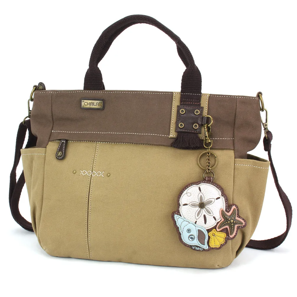 Multi Pocket Tote - Sand Dollar