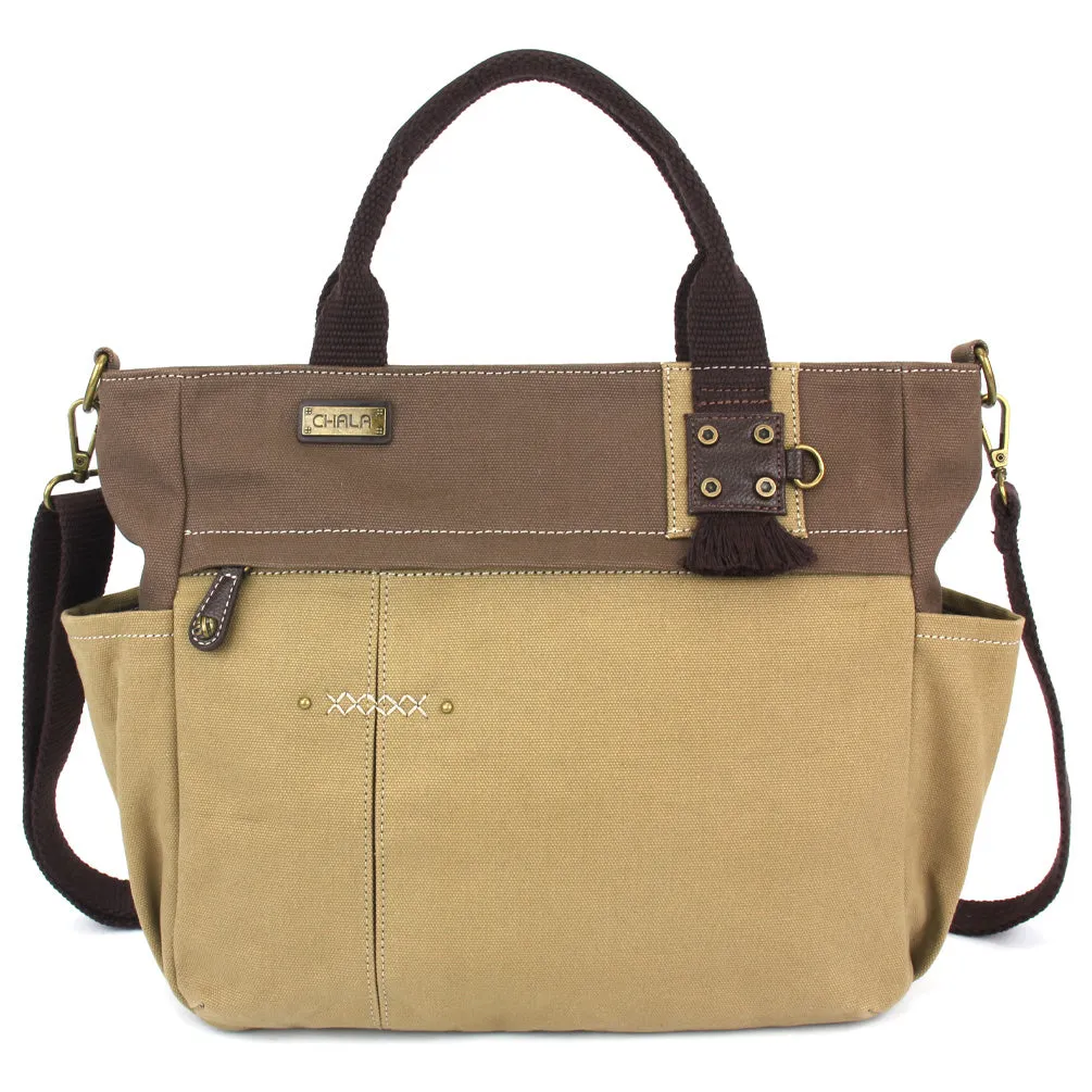 Multi Pocket Tote - Sand Dollar