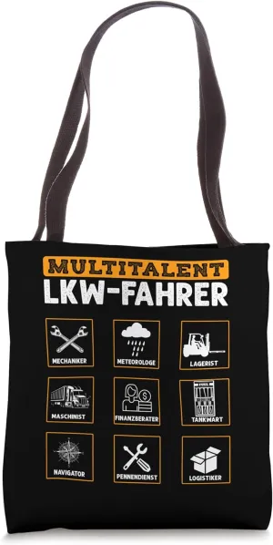 MULTI-TALENTED TRUCK DRIVER MECHANIC METEOROLOGIST WAREHOUSE Tote Bag