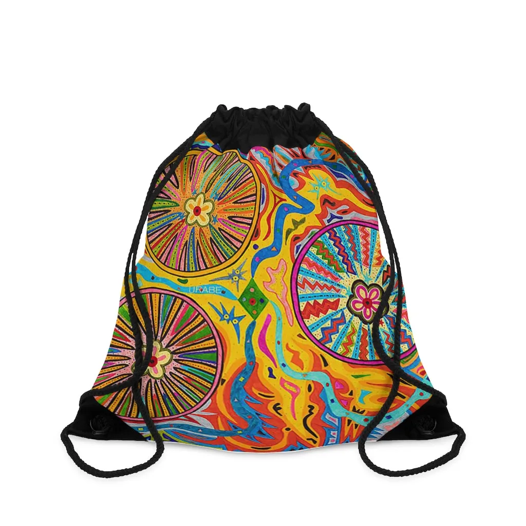Multidimensional Drawstring Bag