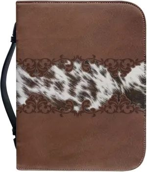 Mumeson Bible Cover Water Resistant PU Leather Handbag Tote Bag for Women Men Scripture Church Bag