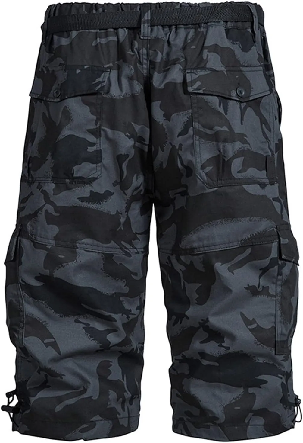 Muscularfit Cargo Shorts for Men Relaxed Fit Big and Tall Multi Pockets Solid Tooling Shorts Summer Fashion Athletic Shorts